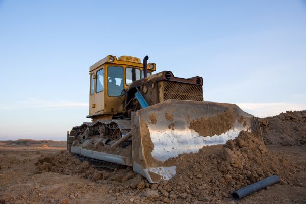 Bulldozer Land Grading in Post Falls